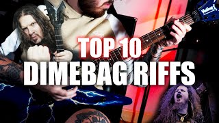 TOP 10 DIMEBAG RIFFS [upl. by Sinnal453]