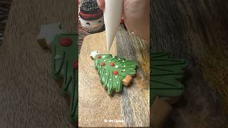 Easy Xmas tree cookie christmas christmascookies cookies gingerbread baking cake shortsviral [upl. by Ynnor81]