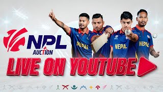 Live  NPL Auction 2024 । Nepal Premier League [upl. by Ocana964]