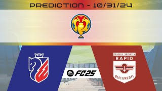 FC Botoșani vs CS Rapid București  Prediction  202425 Cupa României Betano  EA FC 25 [upl. by Asilam]