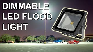 DIY Dimmable Flood Light LED Conversion – Powered by Battery or Car [upl. by Arodaeht]