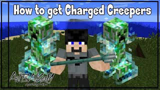 How to Get Charged Creepers In Minecraft  2 min Tutorial [upl. by Nesline]