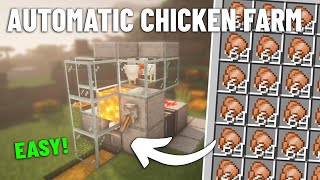 NEW Minecraft 121 Automatic Chicken Farm Java [upl. by Alford]