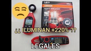 Osram Night Breaker Iluminan un 220 Test de luz y consumo [upl. by Gierk]