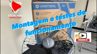 Montagem e teste do Ventilador de parede Ventisol [upl. by Aiceled]