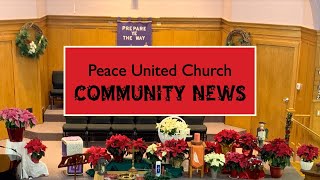 Peace United Church December 24 2022 Announcements [upl. by Ha]