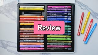 New Mungyo watercolor crayons 36 review  tutorial [upl. by Chancelor]