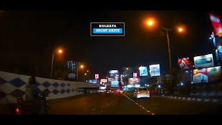 Eco Park to Dakshineswar Metro Station  Belghoria Expressway  Kolkata Night Drive [upl. by Ylicic]