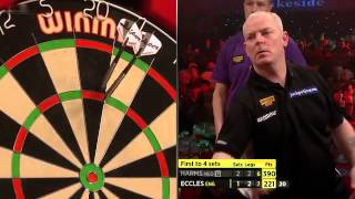 Lakeside BDO World Darts Championship 2014  Second Round  Harms VS Eccles [upl. by Ahseya]