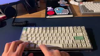 KBD75V2 Hotswap commission build with milky gateron black typing sound test [upl. by Nadruoj]