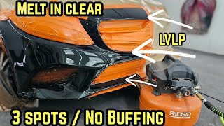 DIY clear coat spot blending step by step tutorial LVLP mobile set up [upl. by Manlove]