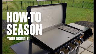 Howto Season Your Flat Top Griddle  Charbroil® [upl. by Tanhya682]