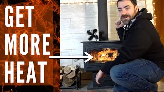 6 Tips To Get MORE HEAT From Your WoodStove Fireplace THIS Burning Season [upl. by Harmonia]