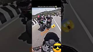 Only pro rider can control this 😱 automobile rider bike biker kawasaki ninja shorts [upl. by Lorry619]