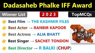 Dada Saheb Phalke Award 2023  Current Affairs 2023  Film Puruskar 2023  Awards Current 2023 [upl. by Marsh]