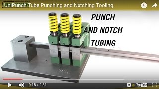 UniPunch Tube Punching and Notching Tooling [upl. by Bidget359]