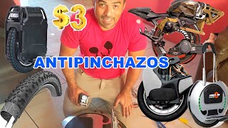 Antipinchazo Casero para un Monociclo electrico Anti puncture Tyre Unicycle Electric [upl. by Langille]