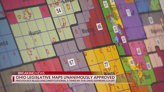 Ohio redistricting maps approved unanimously by commission [upl. by Channing672]