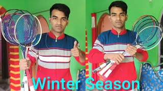 Winter Season Badminton Racket Stringing 🏸 [upl. by Ahcim]