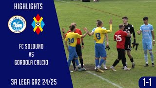 FC Solduno VS Gordola Calcio 3a Lega GR2 2425 [upl. by Nonek671]