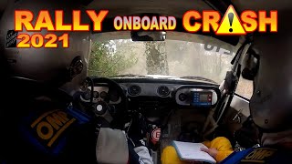 ONBOARD rally Crash compilation 2021 by Chopito Rally Crash [upl. by Ainit]