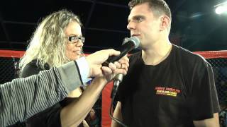 Mattia Schiavolin intervistato dopo il match al Kombat League Cage Fight 4 [upl. by Eecyac]