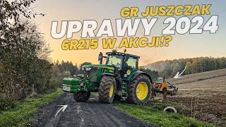 ✩ 🇵🇱 ORKA GRUBEROWANIE amp TALERZOWANIE 2024 ✔ JOHN DEERE 6R215 NA GÓRACH ✔ ☆ GR JUSZCZAK ☆ [upl. by Oreves]