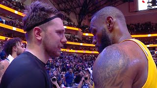 LeBron amp Luka Show Respect After LakersMavs 🤝 [upl. by Irpac955]