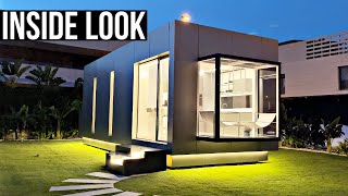 Finally Touring the New PREFAB HOME Packed with Smart Features [upl. by Jillie]