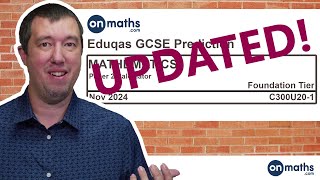 UPDATED Eduqas Foundation Nov 2024 Predicted Maths GCSE Paper 2 Calculator Calculator Exam C300U201 [upl. by Solegnave448]