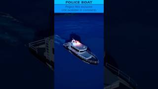 UE5 Police Boat gamedevelopment unrealengine5 boat [upl. by Wesa662]