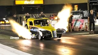 FLAMING NITRO 5 SEC 240MPH LIC PASS YOUNG GUN 24YR OLD JOEY HAAS RT66 JOLIET [upl. by Rheta568]