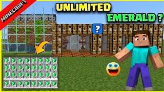 Minecraft 🤩 Unlimited Emerald Farm Tutorial [upl. by Llenil]