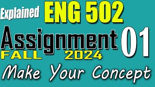 ENG502 Assignment 1 Solution Fall 2024  ENG502 Assignment 1 Solution 2024  VU Scholar [upl. by Gaston374]