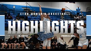 ETBUWBSK  Highlights vs McMurry Jan 21 2023 [upl. by Annawt]