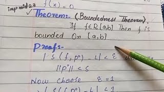 Boundedness Theorem Boundedness Theorem in real Analysis realanalysis versalearnhub bounded [upl. by Euqinotna]