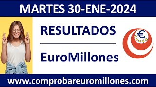 Resultado del sorteo EuroMillones del martes 30 de enero de 2024 [upl. by Haididej772]