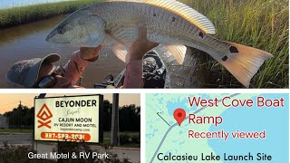 Fishing the Marsh of Calcasieu Lake redfish trout greatfood louisianafishing [upl. by Mayhs]