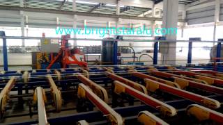 Aluminium profile extrusion production line and double puller [upl. by Nek]