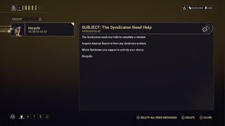 The Syndicates Need Help  Warframe [upl. by Nnylassej]