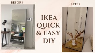 Ikea Hovet Mirror Hack  Easy DIY [upl. by Yaffit]