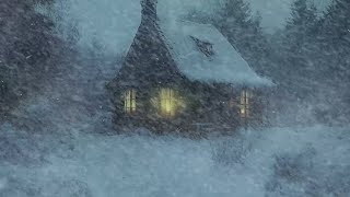 Winter Storm Ambience with Icy Howling Wind Sounds for Sleeping Relaxing and Studying Background [upl. by Attehcram]