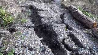 St Lawrence to Binnel Bay footpath  2014 Landslip  Isle Of Wight [upl. by Boonie]