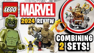 LEGO Marvel SpiderMan vs Sandman Final Battle 76280  EARLY 2024 Set Review amp HOW TO COMBINE [upl. by Raddi302]