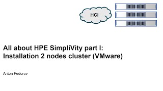 All about HPE Simplivity Part 1 Installation 2 nodes cluster VMware [upl. by Novanod816]