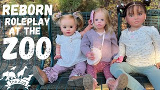 Outing with Reborn Toddler Dolls  The ZOO 🦒🐘🐒 reborn rebornbaby roleplay [upl. by Winnie]