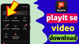 playit app se video download kaise karen  how to download video from playit app [upl. by Iamhaj]