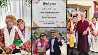 Karma yeshi Namdak weds Tenzin lhayoum Tibetan wedding tibetanculture tibetanyoutuber 2024 [upl. by Bowden]