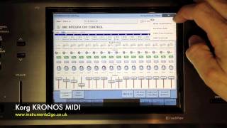 KORG KRONOS MIDI Control With Roland Integra7 [upl. by Demeyer537]