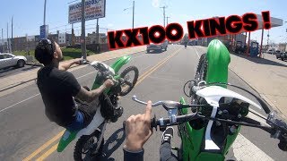 THE KX100 KINGS   BRAAP VLOGS [upl. by Kelson]